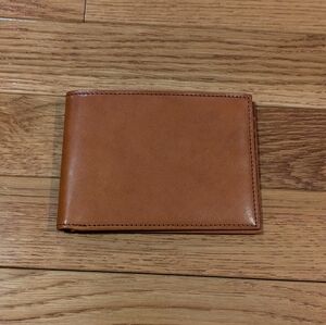 Bosca 1911 Tan Leather Card Holder Wallet